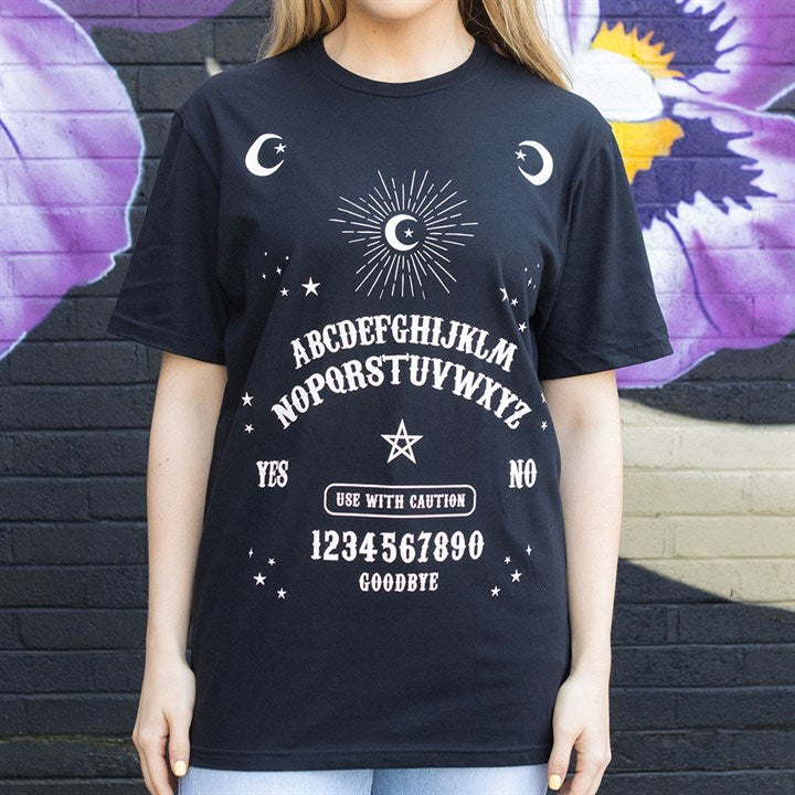 Black Talking Board Unisex T-shirt Size S