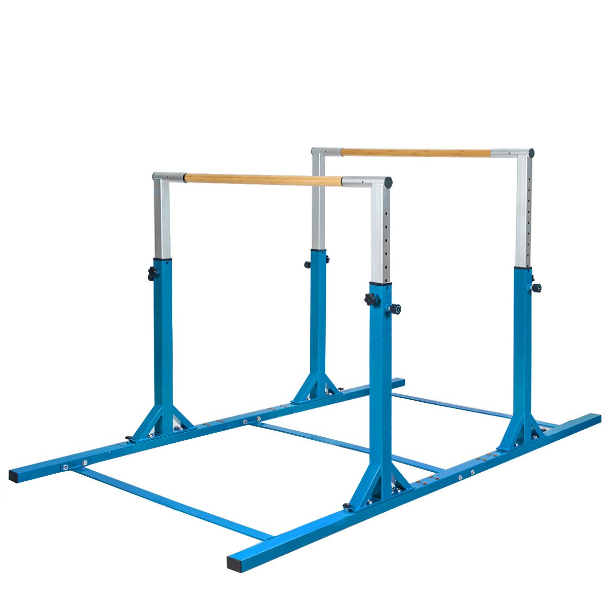 Kids Parallel Gymnastics Bar with Adjustable Width and 11-Level Heights-Pink