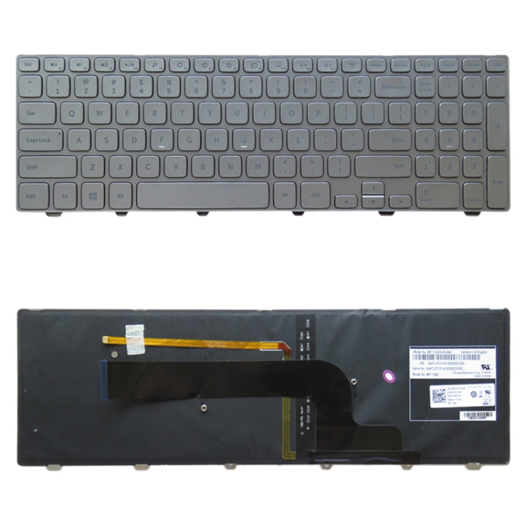 US-Version Tastatur mit Tastatur-Hintergrundbeleuchtung für DELL Inspiron 15 7000 Series 7537 P36F, Für DELL Inspiron 15 (US)