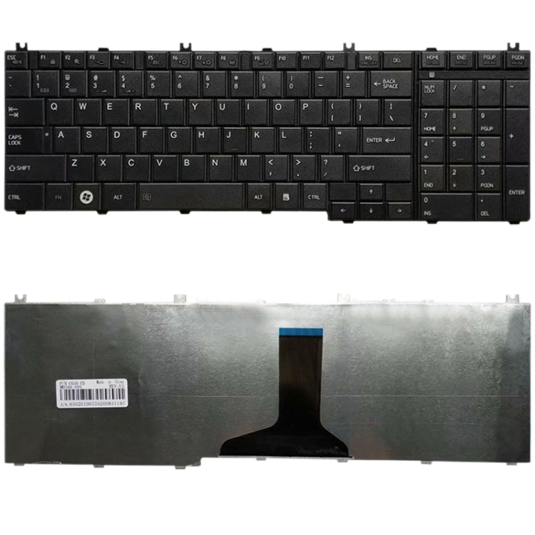 US-Version Tastatur für Toshiba Satellite L670 L670D L675 L675D C660 C660D C655 L655 L655D C650 C650D L650 C670 L750 L750D, für Toshiba Satellite L670 (US)