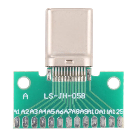 Placa de prueba de doble cara USB-C de 24 pines – Conector PCB macho USB 3.1 Tipo-C
