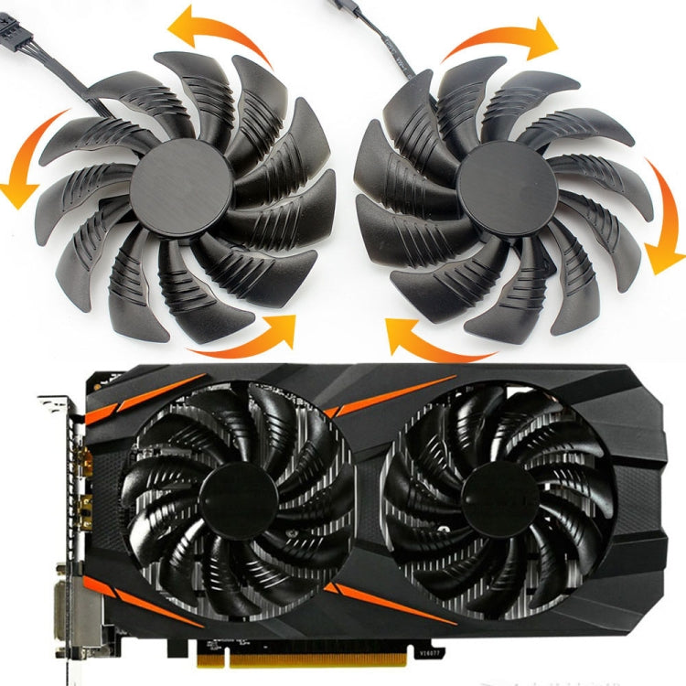 Gigabyte GTX1060 GTX1070 GTX1050Ti RX570 RX470 Graphics Card Cooling Fan - 88mm 4 Pin Replacement