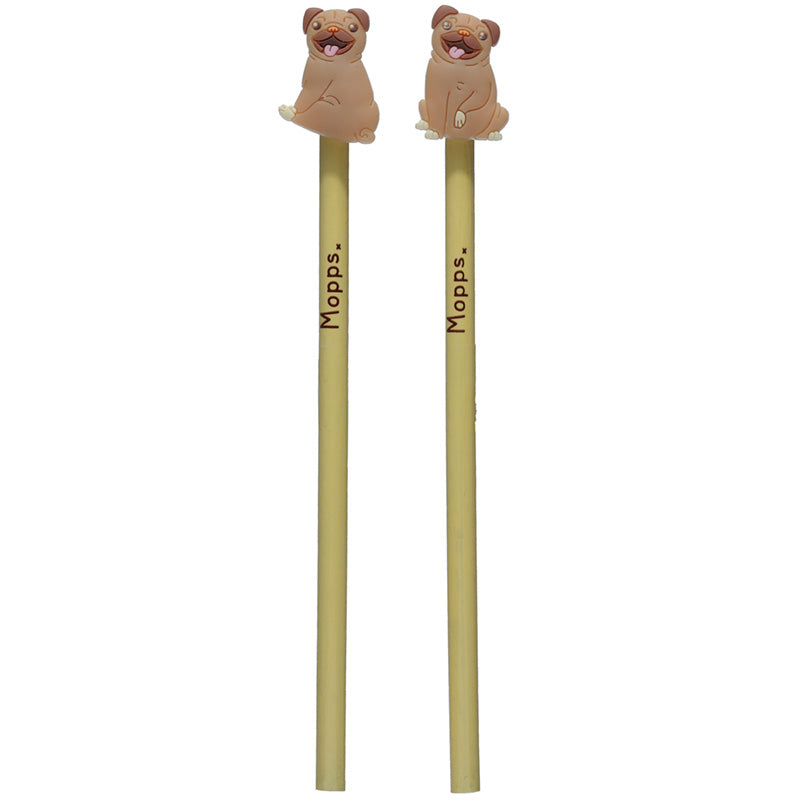 Pencil with PVC Topper - Mopps Pug