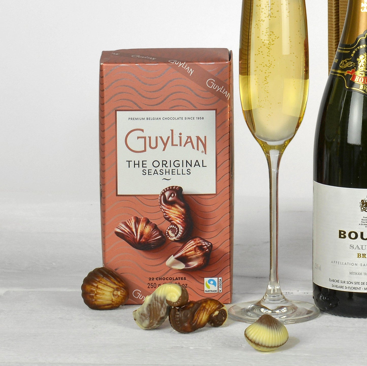Sustainable Sparkling Wine & Chocolates Gift Box | Eco-Friendly Luxury