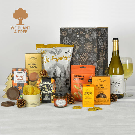 Nachhaltige Geschenkbox mit Wein