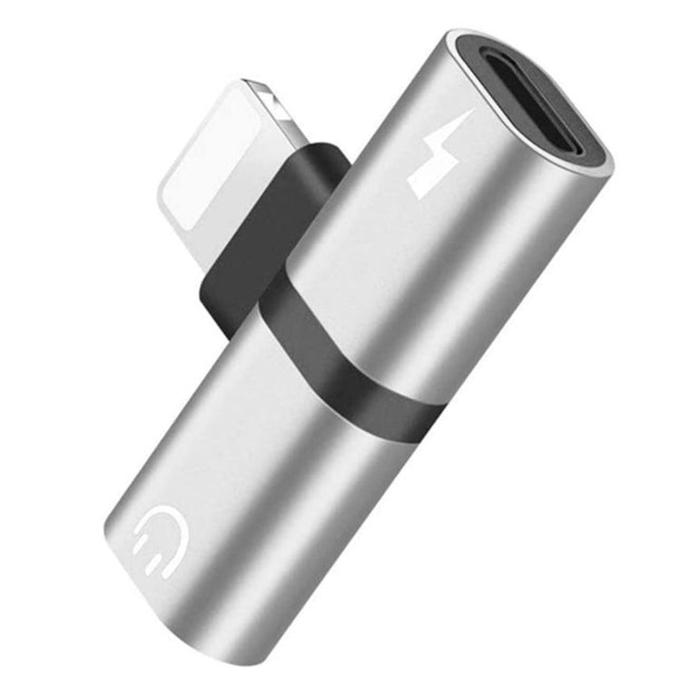 Zs-18182 2 STK 2-in-1 8-Pin Stecker auf 8-Pin Lade + 8-Pin Audio Buchse Kopfhöreradapter, unterstützt Anrufe und Lautstärkeregelung, kompatibel mit iOS 13 System