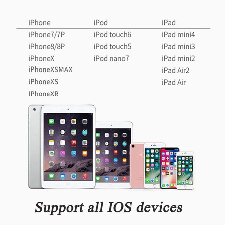 Zs-18182 2 STK 2-in-1 8-Pin Stecker auf 8-Pin Lade + 8-Pin Audio Buchse Kopfhöreradapter, unterstützt Anrufe und Lautstärkeregelung, kompatibel mit iOS 13 System