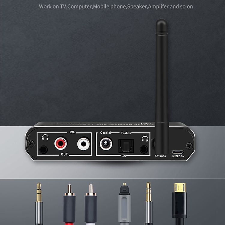 ZS-SGD09 3-in-1 Digital-Analog-Bluetooth-5.0-Empfänger und -Sender