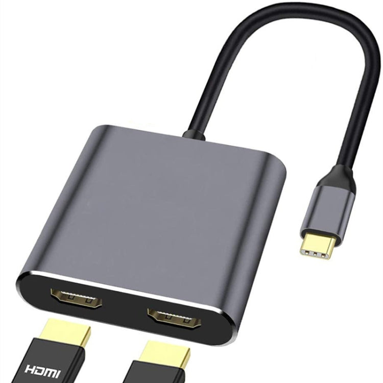 ZS-SGSHDMI USB-C / Type-C auf Dual HDMI Adapter, USB-C / Type-C auf Dual HDMI