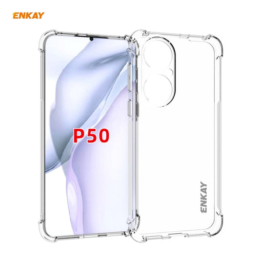 Hat-Prince ENKAY Clear TPU Shockproof Phone Case – Huawei P50 Pro