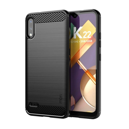 Funda de TPU suave de fibra de carbono cepillada MOFI Gentleness, para LG K22 / K22 Plus, para LG K42, para LG K52 / K62 / K62+ / Q52 / Q62, para LG K92, para Google Pixel 6A, para Motorola Moto G51 5G