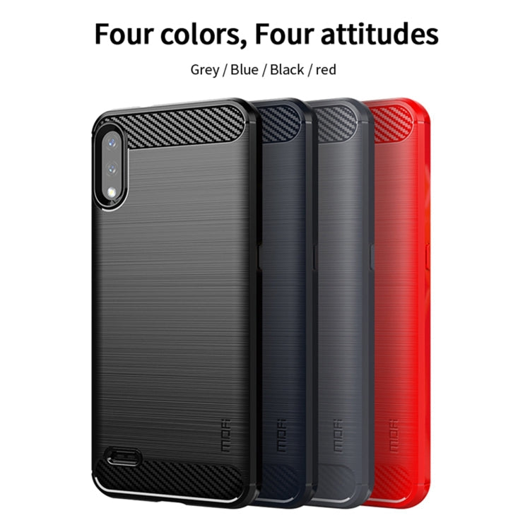 Funda de TPU suave de fibra de carbono cepillada MOFI Gentleness, para LG K22 / K22 Plus, para LG K42, para LG K52 / K62 / K62+ / Q52 / Q62, para LG K92, para Google Pixel 6A, para Motorola Moto G51 5G