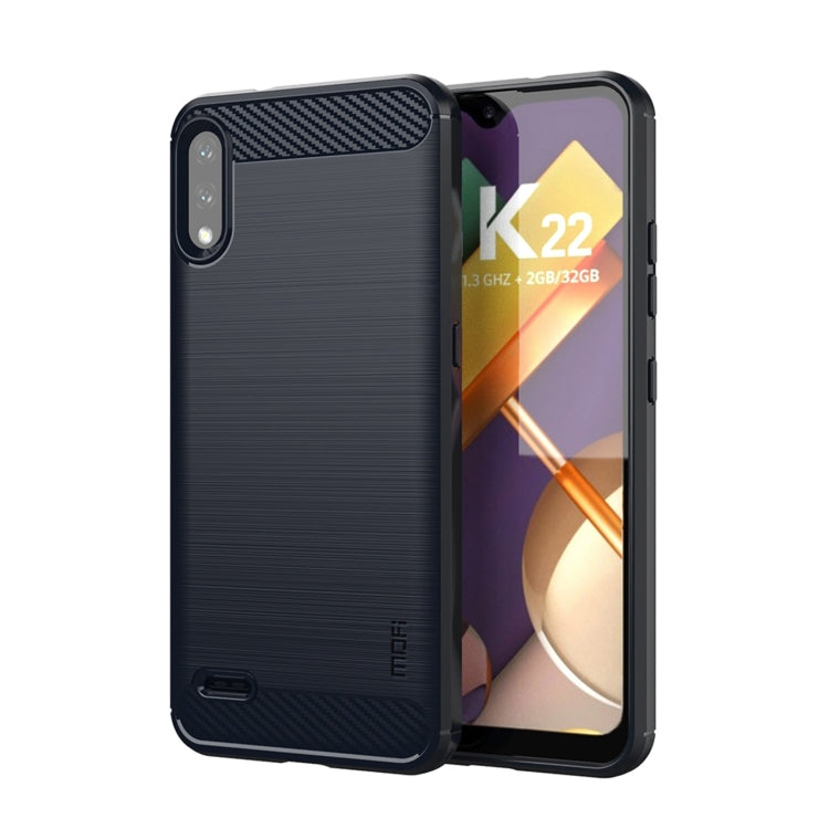 Funda de TPU suave de fibra de carbono cepillada MOFI Gentleness, para LG K22 / K22 Plus, para LG K42, para LG K52 / K62 / K62+ / Q52 / Q62, para LG K92, para Google Pixel 6A, para Motorola Moto G51 5G