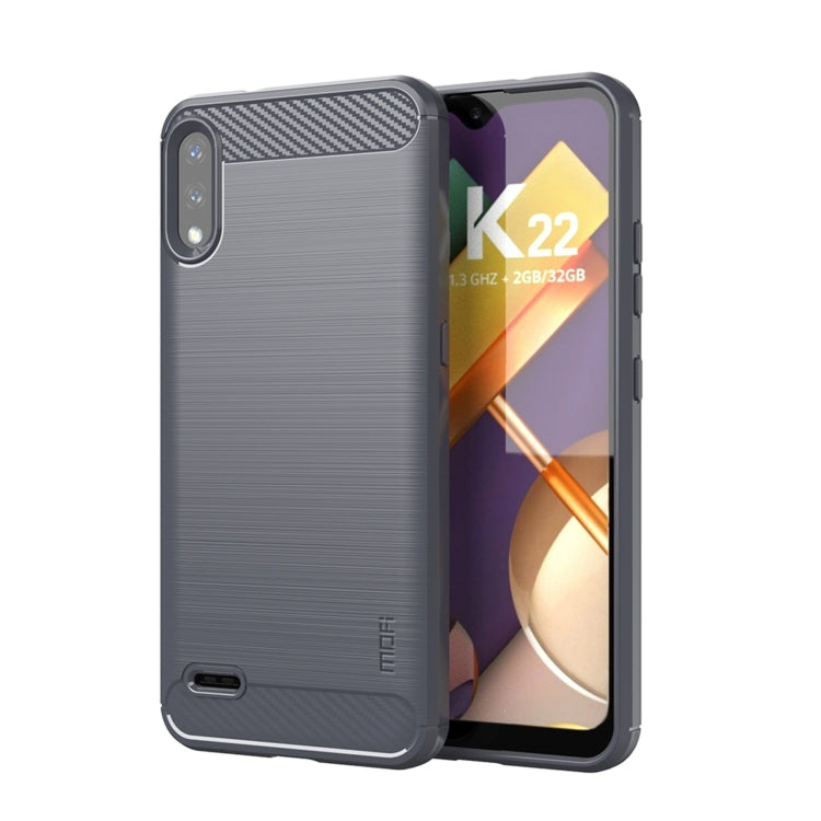 Funda de TPU suave de fibra de carbono cepillada MOFI Gentleness, para LG K22 / K22 Plus, para LG K42, para LG K52 / K62 / K62+ / Q52 / Q62, para LG K92, para Google Pixel 6A, para Motorola Moto G51 5G