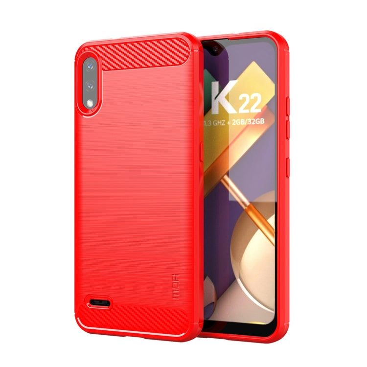 Funda de TPU suave de fibra de carbono cepillada MOFI Gentleness, para LG K22 / K22 Plus, para LG K42, para LG K52 / K62 / K62+ / Q52 / Q62, para LG K92, para Google Pixel 6A, para Motorola Moto G51 5G
