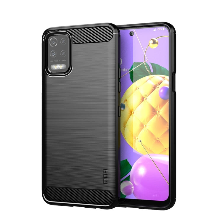 Funda de TPU suave de fibra de carbono cepillada MOFI Gentleness, para LG K22 / K22 Plus, para LG K42, para LG K52 / K62 / K62+ / Q52 / Q62, para LG K92, para Google Pixel 6A, para Motorola Moto G51 5G