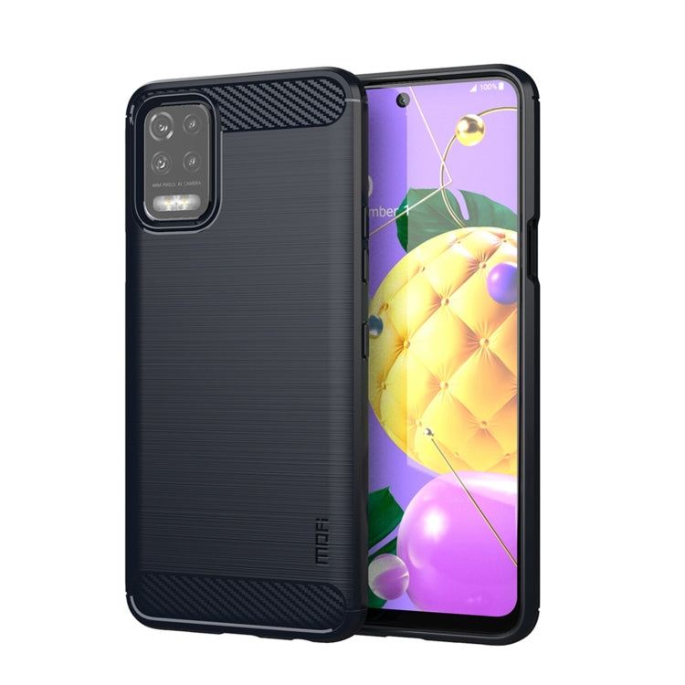 Funda de TPU suave de fibra de carbono cepillada MOFI Gentleness, para LG K22 / K22 Plus, para LG K42, para LG K52 / K62 / K62+ / Q52 / Q62, para LG K92, para Google Pixel 6A, para Motorola Moto G51 5G