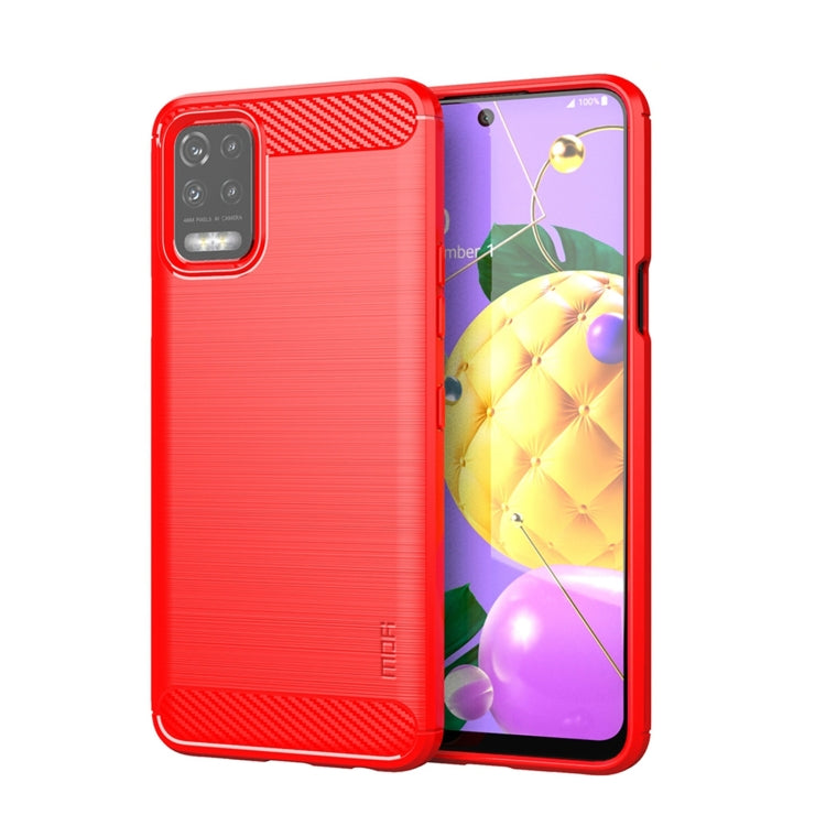 Funda de TPU suave de fibra de carbono cepillada MOFI Gentleness, para LG K22 / K22 Plus, para LG K42, para LG K52 / K62 / K62+ / Q52 / Q62, para LG K92, para Google Pixel 6A, para Motorola Moto G51 5G
