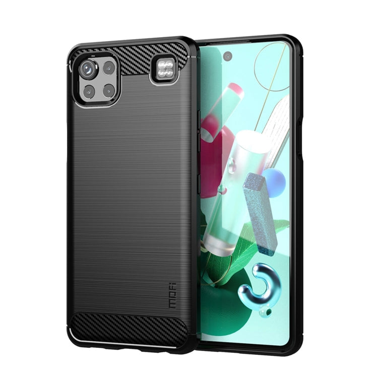Funda de TPU suave de fibra de carbono cepillada MOFI Gentleness, para LG K22 / K22 Plus, para LG K42, para LG K52 / K62 / K62+ / Q52 / Q62, para LG K92, para Google Pixel 6A, para Motorola Moto G51 5G
