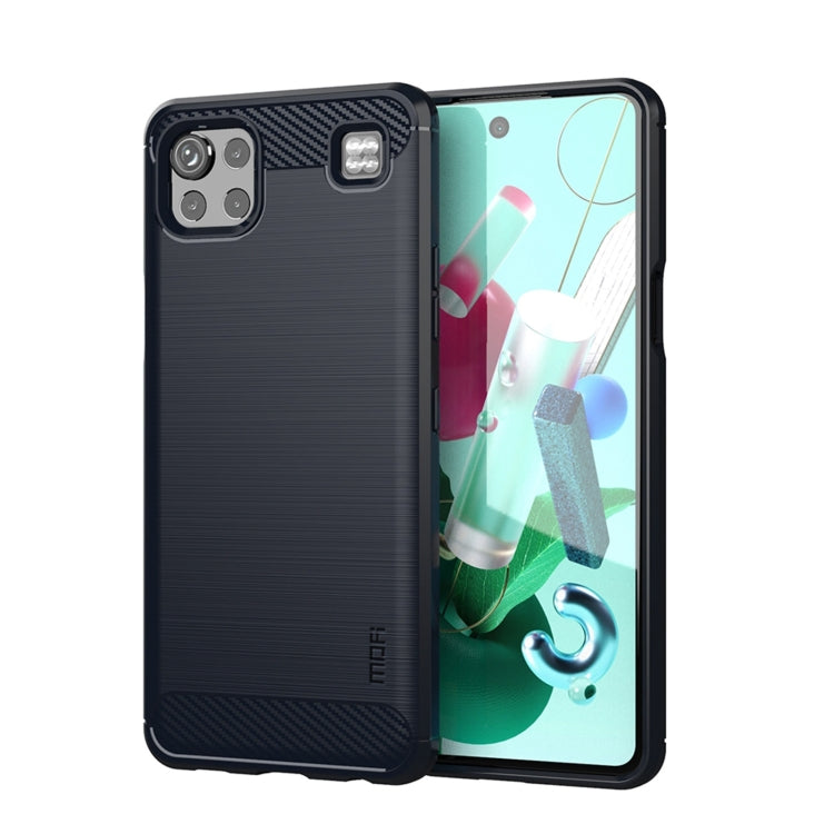 Funda de TPU suave de fibra de carbono cepillada MOFI Gentleness, para LG K22 / K22 Plus, para LG K42, para LG K52 / K62 / K62+ / Q52 / Q62, para LG K92, para Google Pixel 6A, para Motorola Moto G51 5G