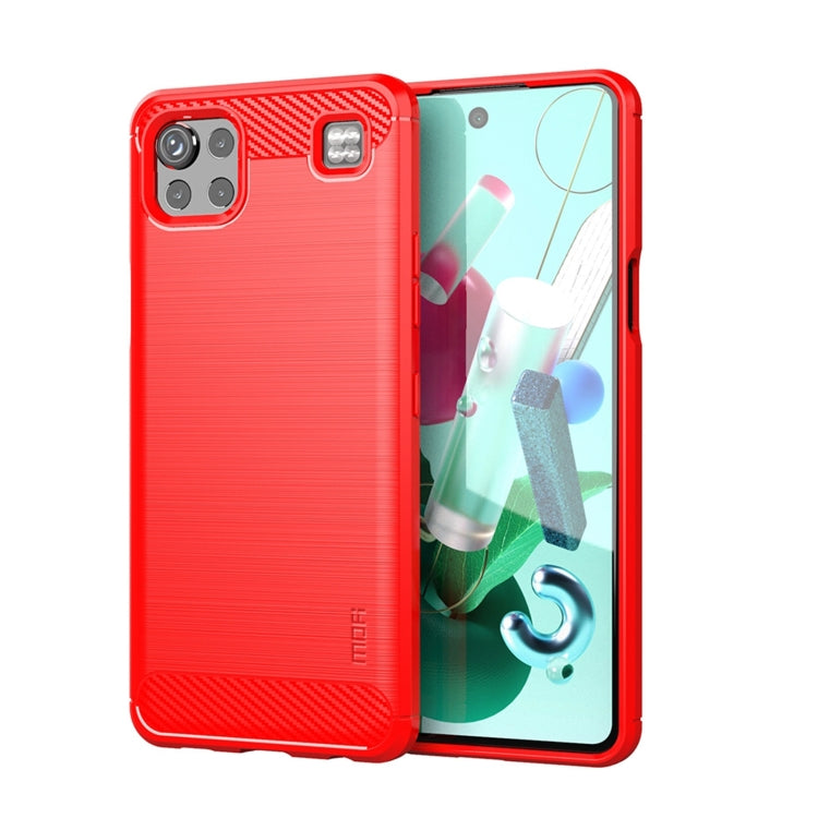 Funda de TPU suave de fibra de carbono cepillada MOFI Gentleness, para LG K22 / K22 Plus, para LG K42, para LG K52 / K62 / K62+ / Q52 / Q62, para LG K92, para Google Pixel 6A, para Motorola Moto G51 5G