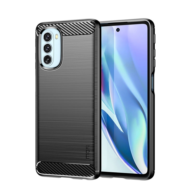Funda de TPU suave de fibra de carbono cepillada MOFI Gentleness, para LG K22 / K22 Plus, para LG K42, para LG K52 / K62 / K62+ / Q52 / Q62, para LG K92, para Google Pixel 6A, para Motorola Moto G51 5G