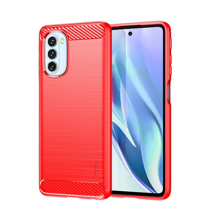 Funda de TPU suave de fibra de carbono cepillada MOFI Gentleness, para LG K22 / K22 Plus, para LG K42, para LG K52 / K62 / K62+ / Q52 / Q62, para LG K92, para Google Pixel 6A, para Motorola Moto G51 5G