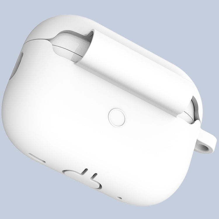 ENKAY Thickened Silicone Protective Case for Apple AirPods Pro 2 with Keychain