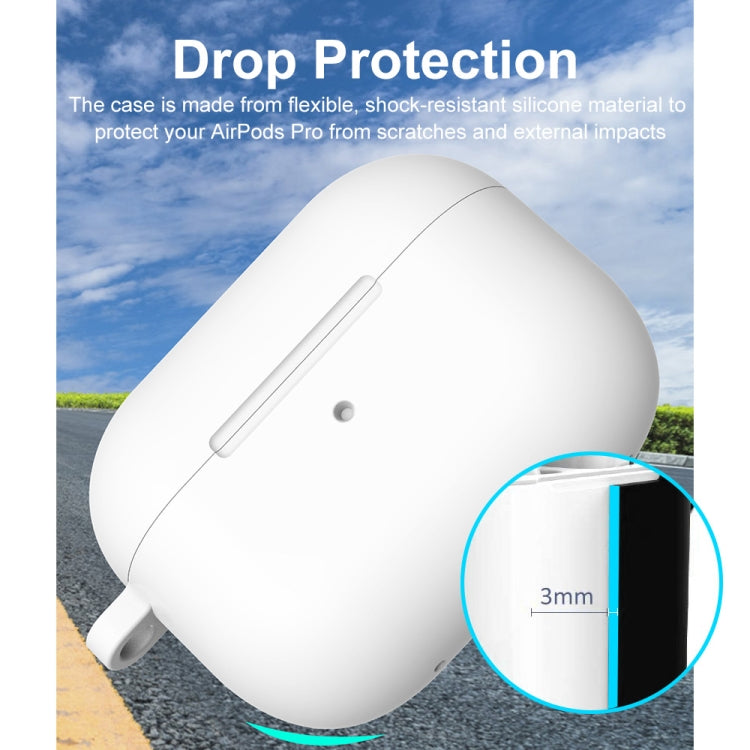 ENKAY Thickened Silicone Protective Case for Apple AirPods Pro 2 with Keychain