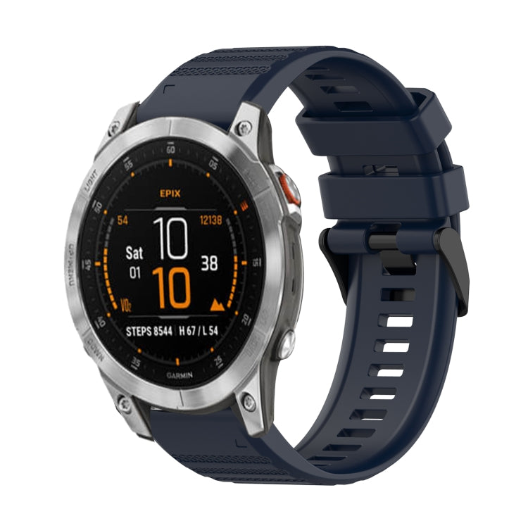 22 mm horizontales strukturiertes Silikonarmband mit Entnahmewerkzeug, für Garmin Epix Gen 2, für Garmin Approach S62, für Garmin Fenix 6 GPS