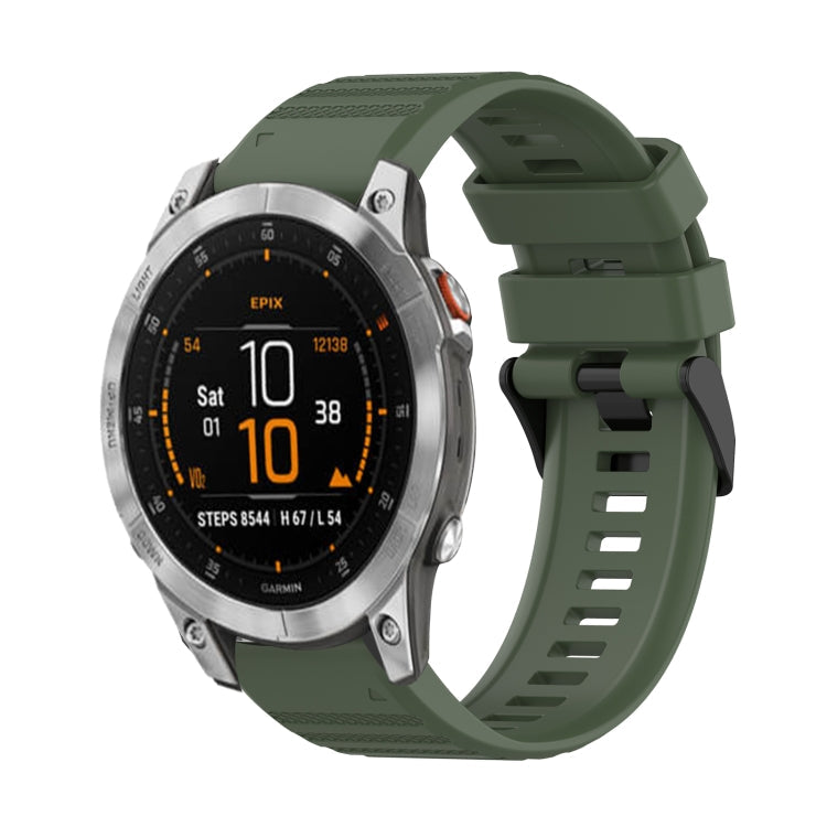 22 mm horizontales strukturiertes Silikonarmband mit Entnahmewerkzeug, für Garmin Epix Gen 2, für Garmin Approach S62, für Garmin Fenix 6 GPS