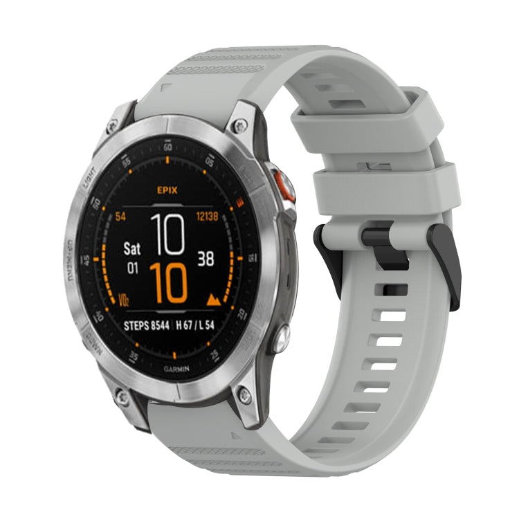 22 mm horizontales strukturiertes Silikonarmband mit Entnahmewerkzeug, für Garmin Epix Gen 2, für Garmin Approach S62, für Garmin Fenix 6 GPS