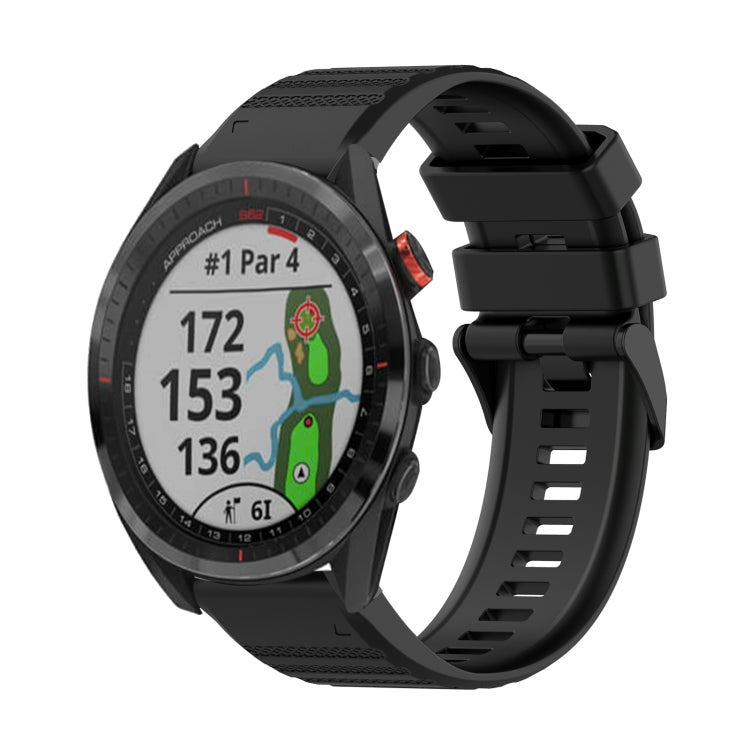 22 mm horizontales strukturiertes Silikonarmband mit Entnahmewerkzeug, für Garmin Epix Gen 2, für Garmin Approach S62, für Garmin Fenix 6 GPS