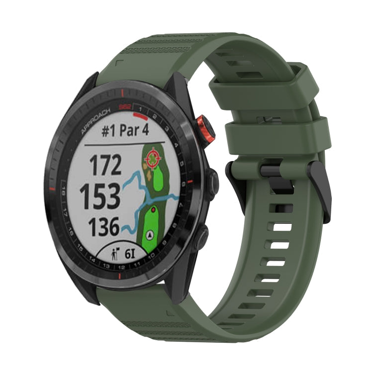 22 mm horizontales strukturiertes Silikonarmband mit Entnahmewerkzeug, für Garmin Epix Gen 2, für Garmin Approach S62, für Garmin Fenix 6 GPS