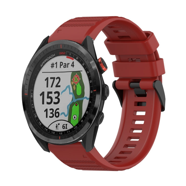 22 mm horizontales strukturiertes Silikonarmband mit Entnahmewerkzeug, für Garmin Epix Gen 2, für Garmin Approach S62, für Garmin Fenix 6 GPS