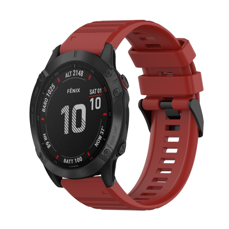 Correa de reloj de silicona de textura horizontal de 22 mm con herramienta de extracción, para Garmin Fenix 6 Pro GPS, para Garmin Fenix 6 Sapphire GPS, para Garmin Fenix 5