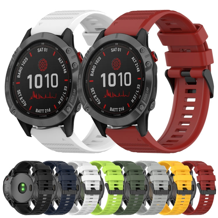 Correa de reloj de silicona de textura horizontal de 22 mm con herramienta de extracción, para Garmin Fenix 6 Pro GPS, para Garmin Fenix 6 Sapphire GPS, para Garmin Fenix 5