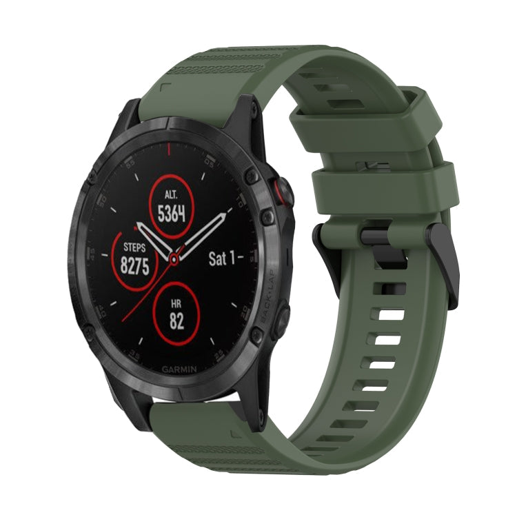 Correa de reloj de silicona de textura horizontal de 22 mm con herramienta de extracción, para Garmin Fenix 5 Plus, para Garmin Quatix 5, para Garmin Quatix 5 Sapphire