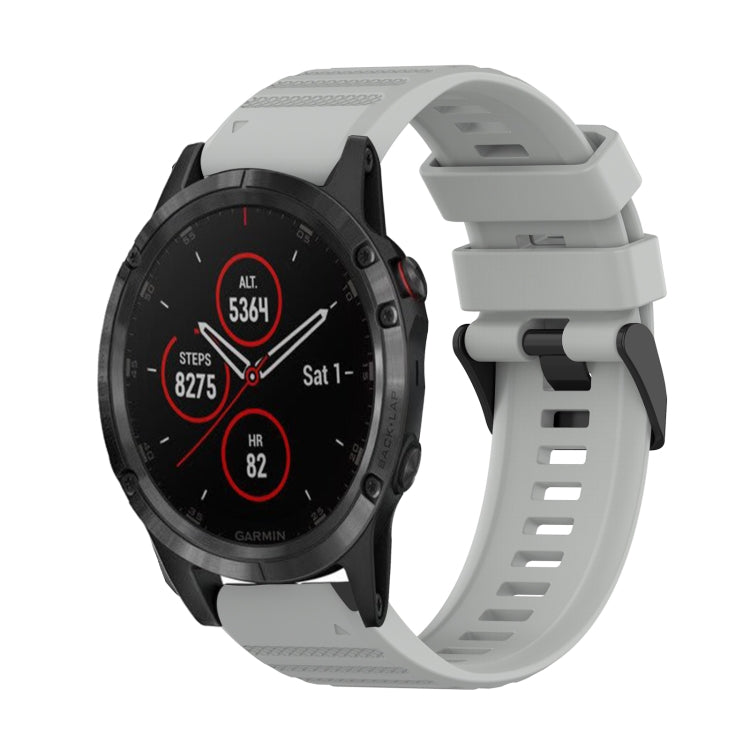 Correa de reloj de silicona de textura horizontal de 22 mm con herramienta de extracción, para Garmin Fenix 5 Plus, para Garmin Quatix 5, para Garmin Quatix 5 Sapphire