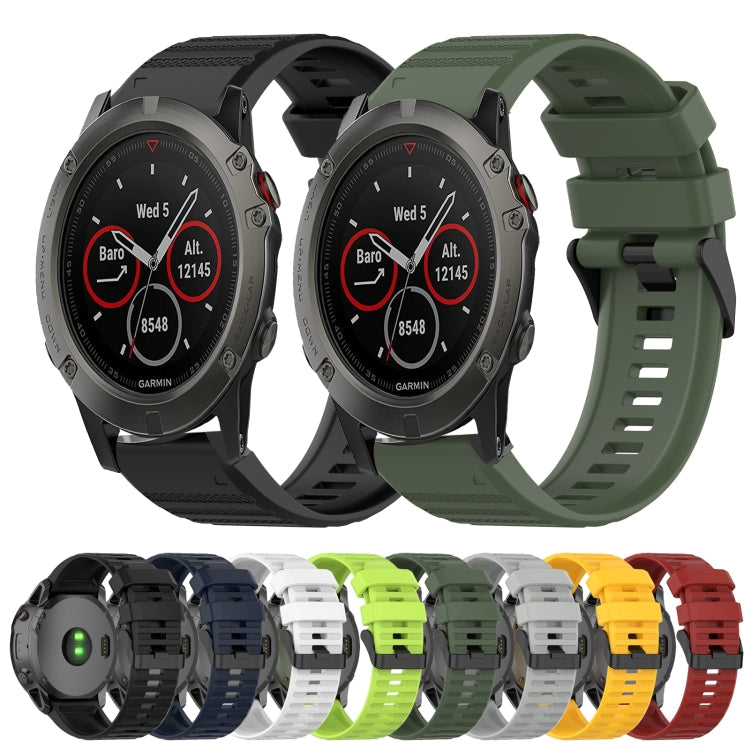 Correa de reloj de silicona de textura horizontal de 22 mm con herramienta de extracción, para Garmin Fenix 5 Plus, para Garmin Quatix 5, para Garmin Quatix 5 Sapphire
