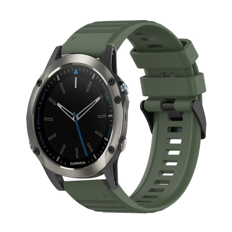 Correa de reloj de silicona de textura horizontal de 22 mm con herramienta de extracción, para Garmin Fenix 5 Plus, para Garmin Quatix 5, para Garmin Quatix 5 Sapphire