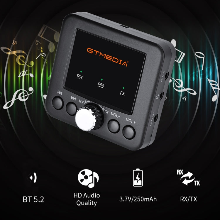 GTMEDIA RT05 Bluetooth 5.0 Audio Receiver & Transmitter 2-in-1 Adapter