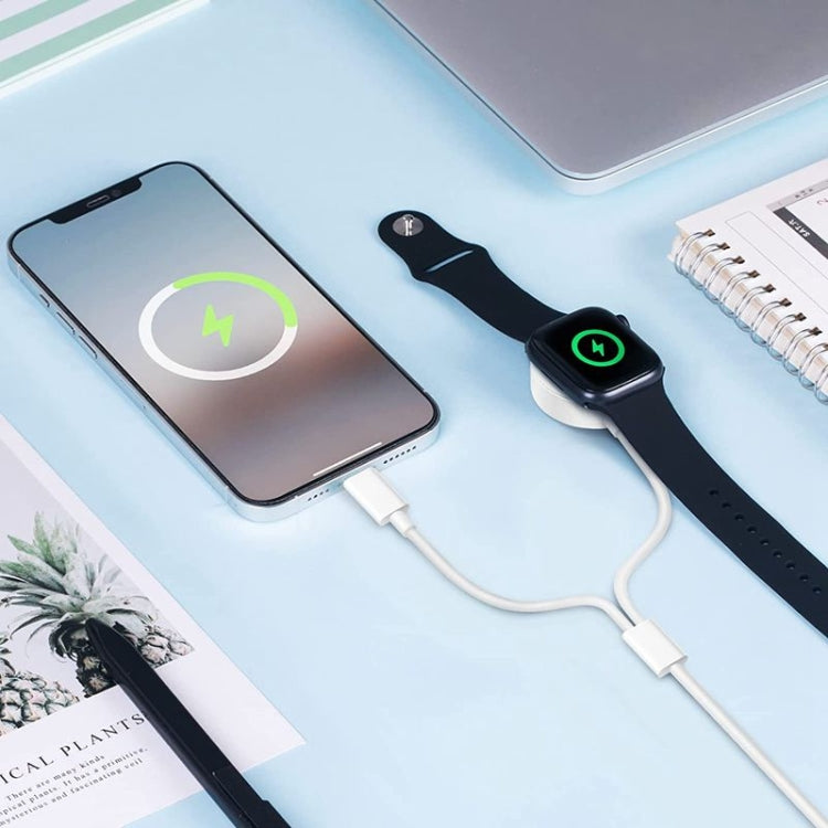 2-in-1 Magnetic Charging Cable for Apple Watch & iPhone | 1.2m USB