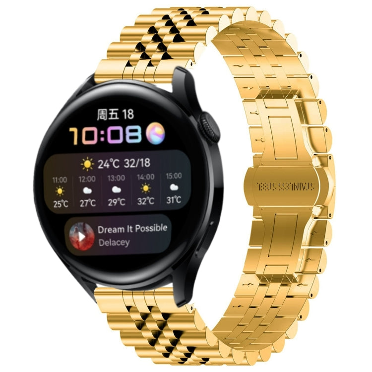 Five Bull Half Round Stainless Steel Watch Band with Strap Removal Tool – Compatible with Huawei Watch 3, 3 Pro, GT2 Pro, GT 2e, GT 42mm & 46mm