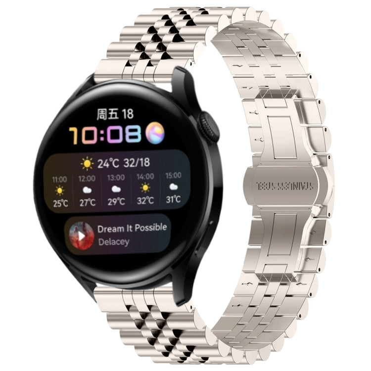 Five Bull Half Round Stainless Steel Watch Band with Strap Removal Tool – Compatible with Huawei Watch 3, 3 Pro, GT2 Pro, GT 2e, GT 42mm & 46mm