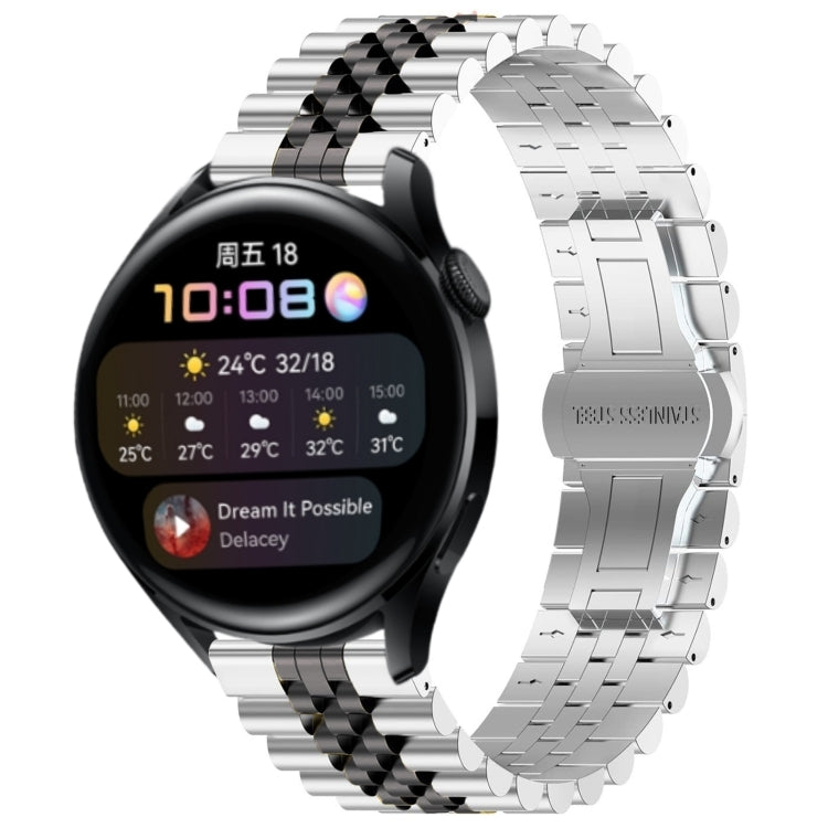 Five Bull Half Round Stainless Steel Watch Band with Strap Removal Tool – Compatible with Huawei Watch 3, 3 Pro, GT2 Pro, GT 2e, GT 42mm & 46mm