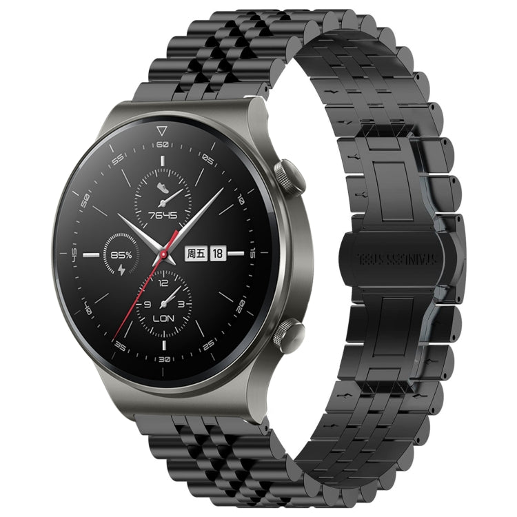 Five Bull Half Round Stainless Steel Watch Band with Strap Removal Tool – Compatible with Huawei Watch 3, 3 Pro, GT2 Pro, GT 2e, GT 42mm & 46mm