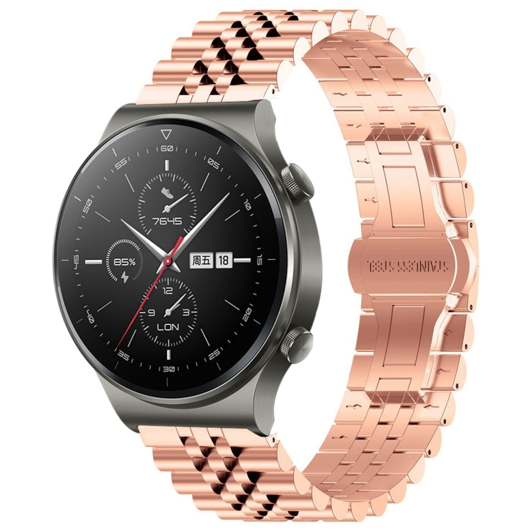 Five Bull Half Round Stainless Steel Watch Band with Strap Removal Tool – Compatible with Huawei Watch 3, 3 Pro, GT2 Pro, GT 2e, GT 42mm & 46mm