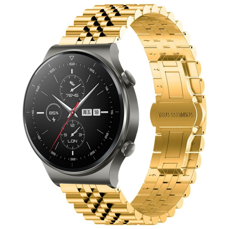 Five Bull Half Round Stainless Steel Watch Band with Strap Removal Tool – Compatible with Huawei Watch 3, 3 Pro, GT2 Pro, GT 2e, GT 42mm & 46mm