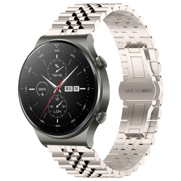 Five Bull Half Round Stainless Steel Watch Band with Strap Removal Tool – Compatible with Huawei Watch 3, 3 Pro, GT2 Pro, GT 2e, GT 42mm & 46mm